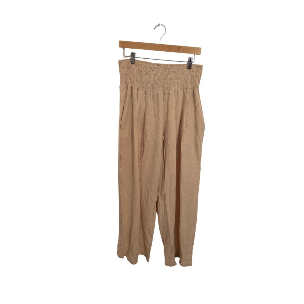 Women's Tan High-Waisted Pants